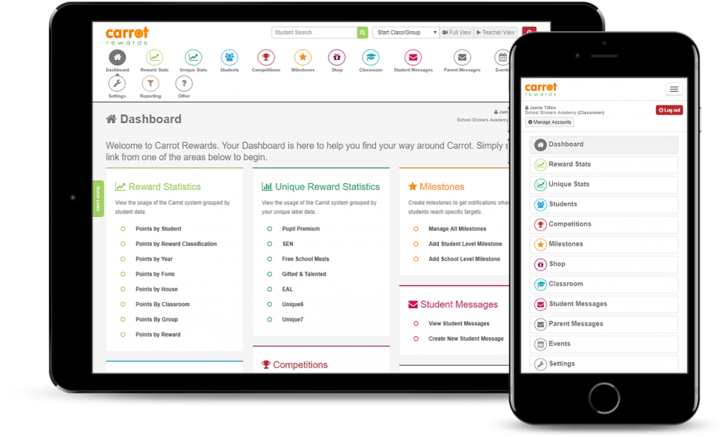 School Rewards Platform Carrot Rewards